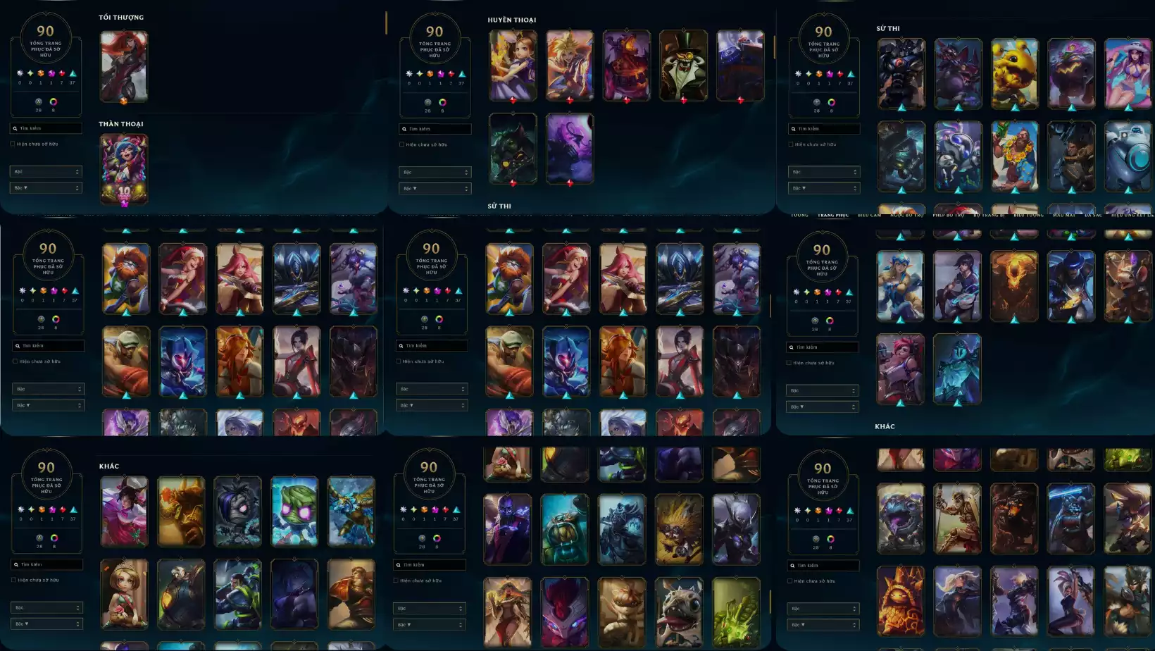 🎮 TÀI KHOẢN LOL CỰC NGON GIÁ MỀM 💎 90 SKIN – Toàn skin đẹp đủ vị trí chơi 🏆 Chưa Rank – Thích hợp cày mới, cày sự kiện